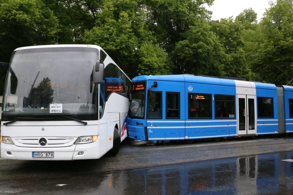 Bus and Train Accident