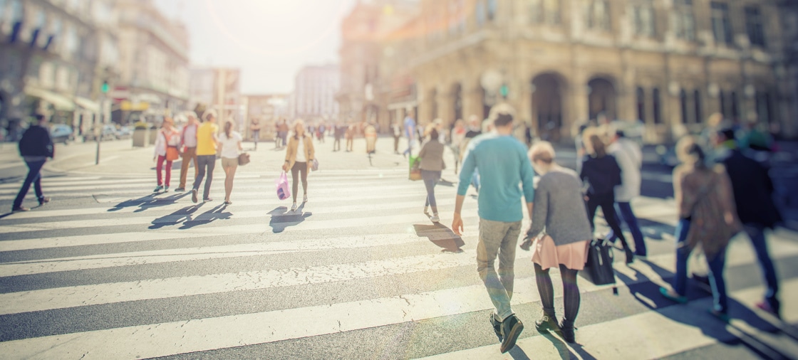 people walking on street