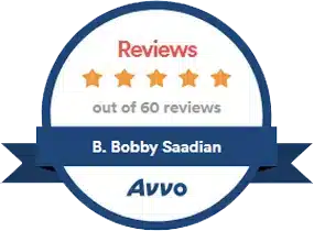 Five Star Reviews - Bobby Saadian - Avvo Award