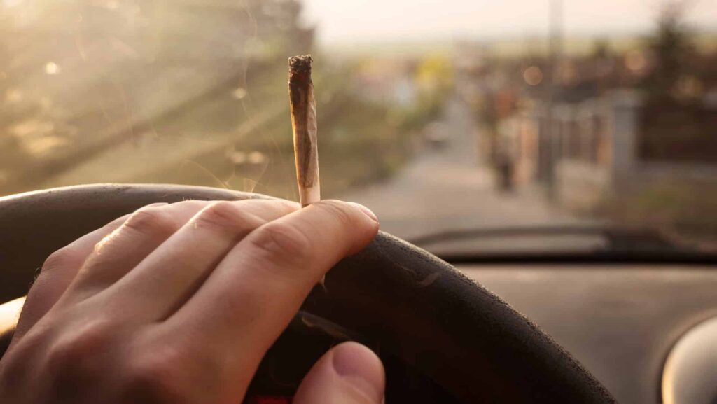 Man driving while high off of weed