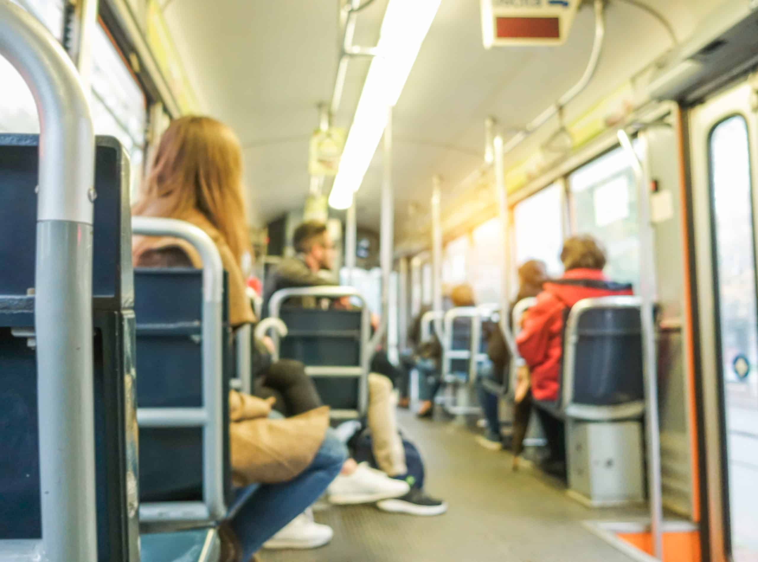 people sitting on bus