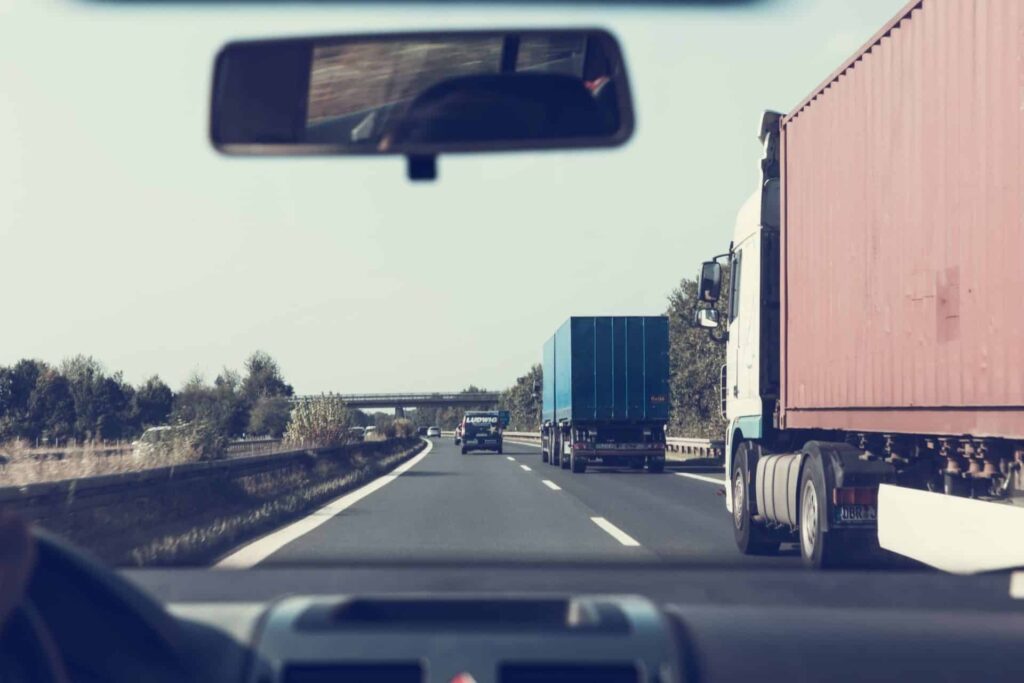 Trucks on Road